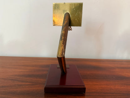 Troféu vintage de basquetebol – objeto escultórico de 1987