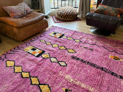 Handgeknoopt vintage Berber tapijt – ca. 308 × 200 cm