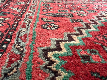 Handgeknoopt vintage tapijt – ca. 208 × 104 cm