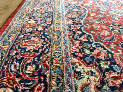 Vintage hand-knotted classic carpet 243 × 148 cm
