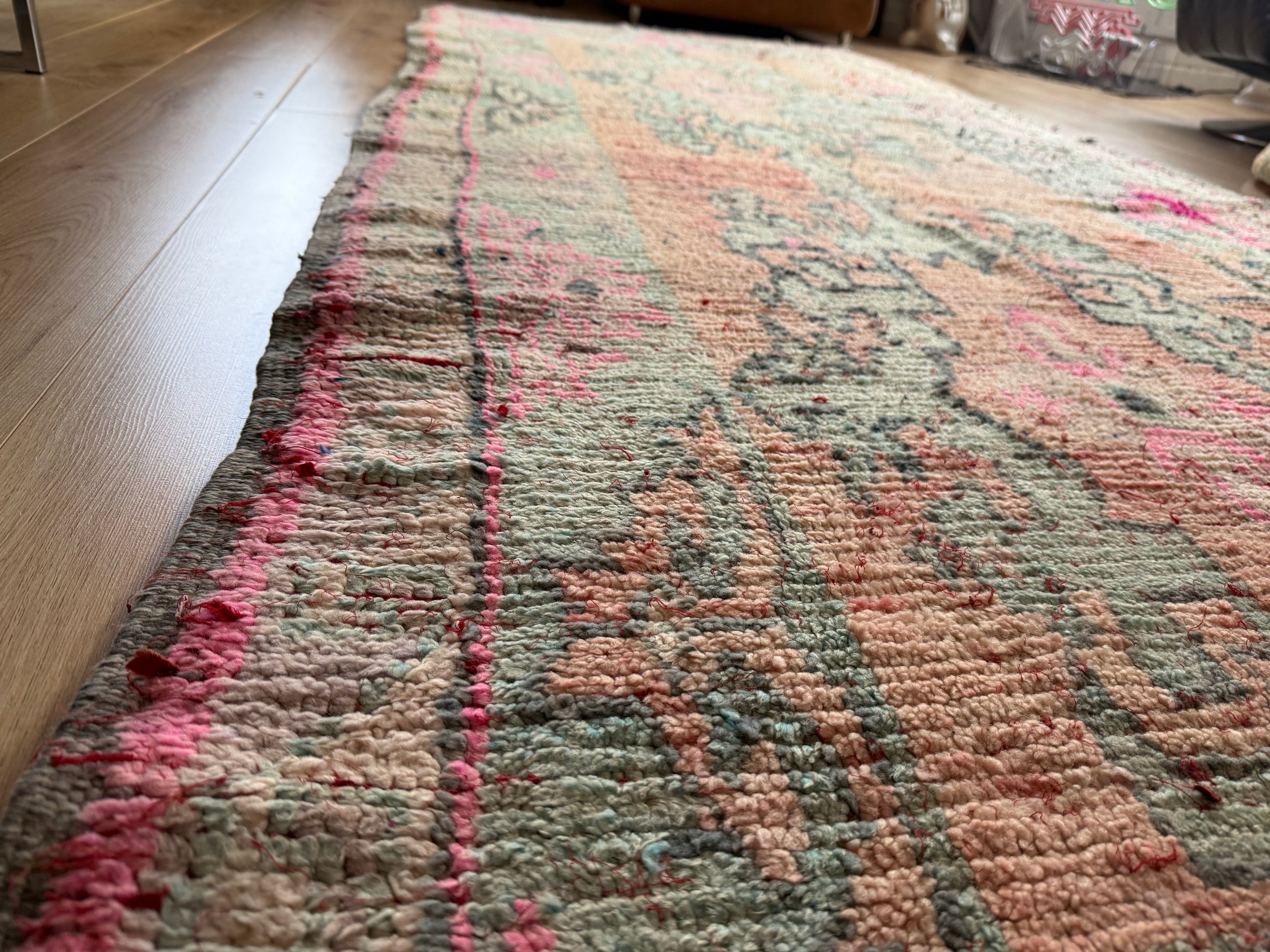 Vintage Marokkaans Berber tapijt (ca. 1950–1970) – 355 × 137 cm