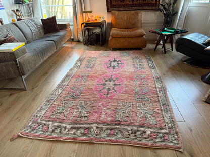 Vintage Marokkaans tapijt – 243 × 148 cm