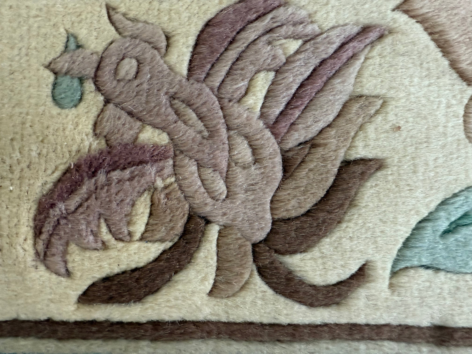 vintage Chinees Deco-tapijt – ca. 155 × 248 cm