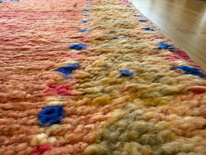 Handgeknoopt vintage Marokkaans tapijt – ca. 370 × 204 cm