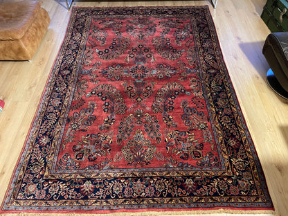 Handgeknoopt Oosterse Sarough tapijt – India – ca. 295 × 202 cm