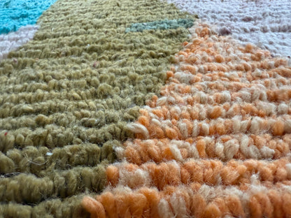 Marokkaans vintage Berber tapijt met zachte pasteltinten – 288 × 170 cm