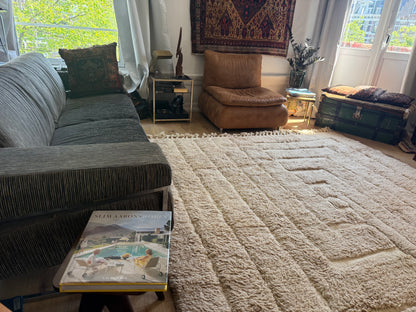 Vintage Moroccan Relief Carpet 311 × 234 cm