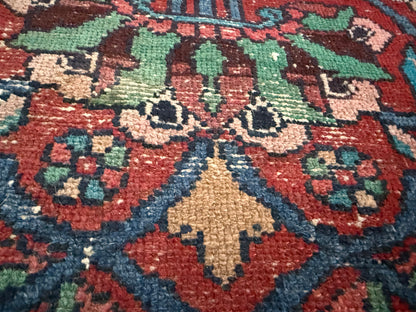 Sleets Vintage handgeknoopt oosters tapijt – 193 × 104 cm