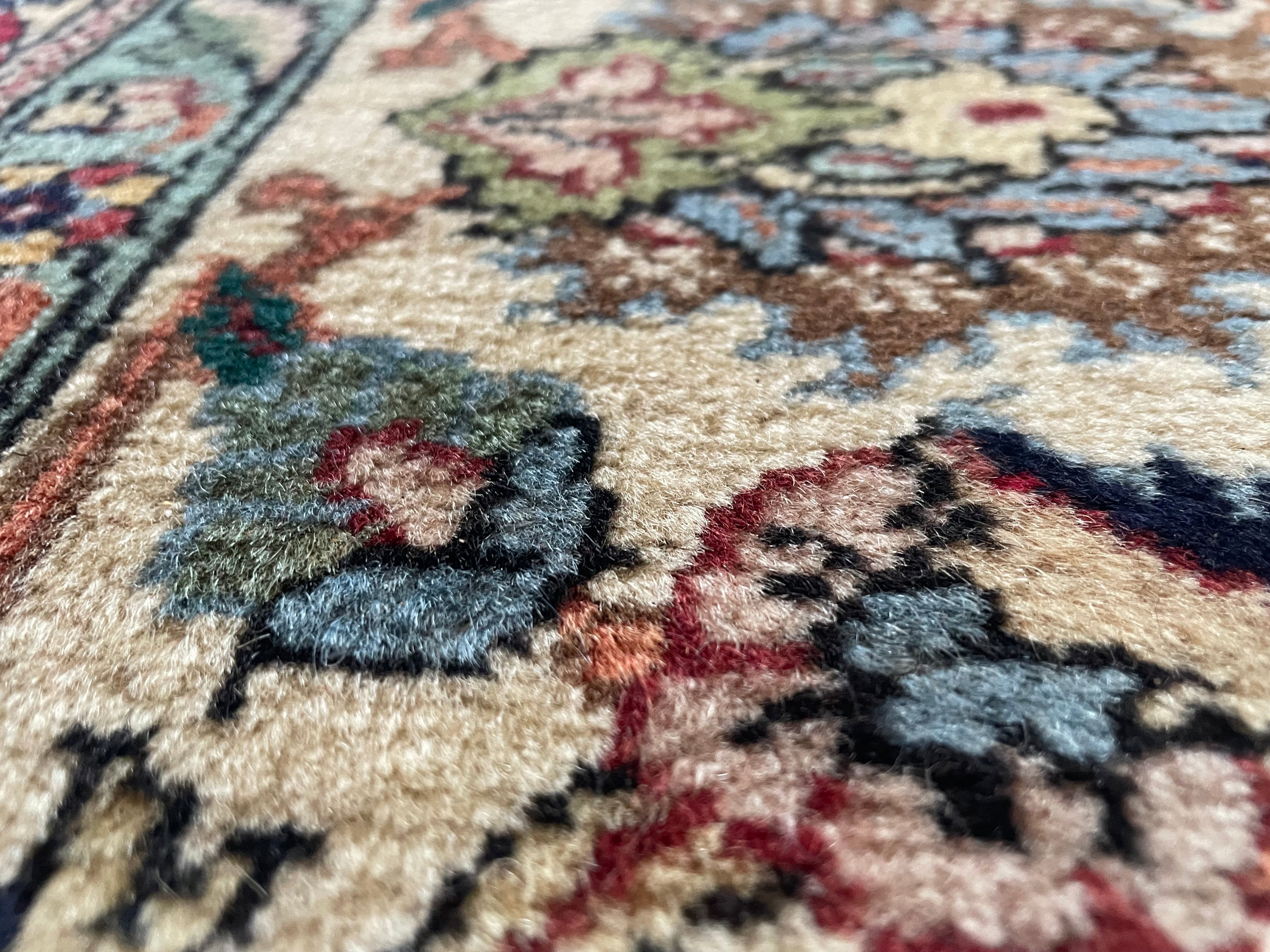 Groot Oosters Tabriz stijl tapijt 350 x 220 handgeknoopt vintage