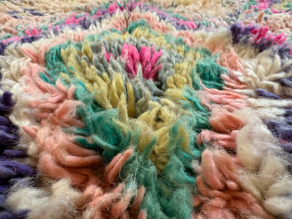 Authentiek handgeknoopt vintage tapijt – kleurrijk boho design – ca. 344 × 174 cm