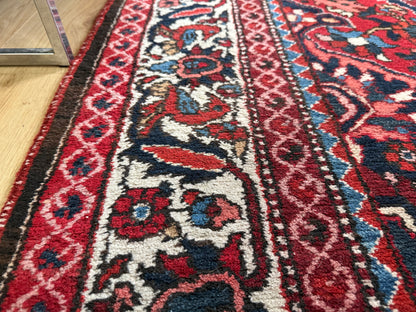 Vintage handgeknoopt Oosters tapijt met medaillon – ca. 318 × 226 cm