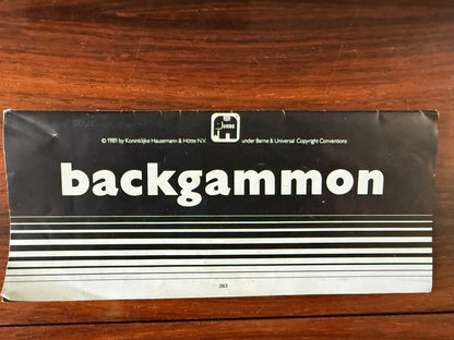 Vintage Backgammon Set Years 80 (1981) Retro Executive Briefcase