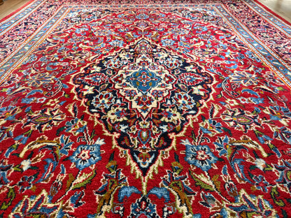 Hand-knotted classic medallion carpet – 295 × 200 cm