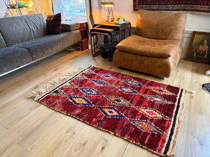 Warm vintage Berber tapijt – 154 × 102 cm