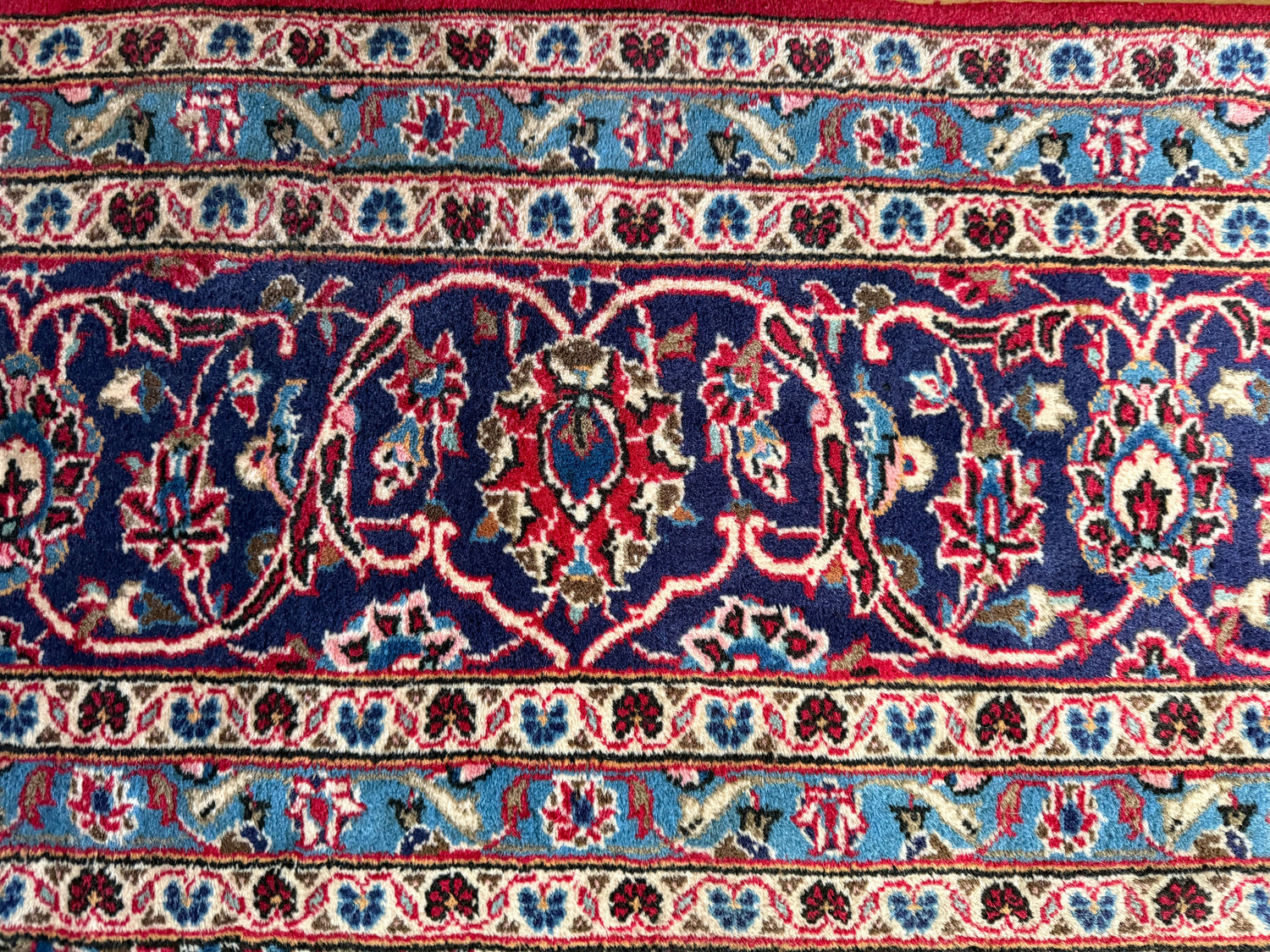 Groot handgeknoopt vintage tapijt – 352 × 247 cm