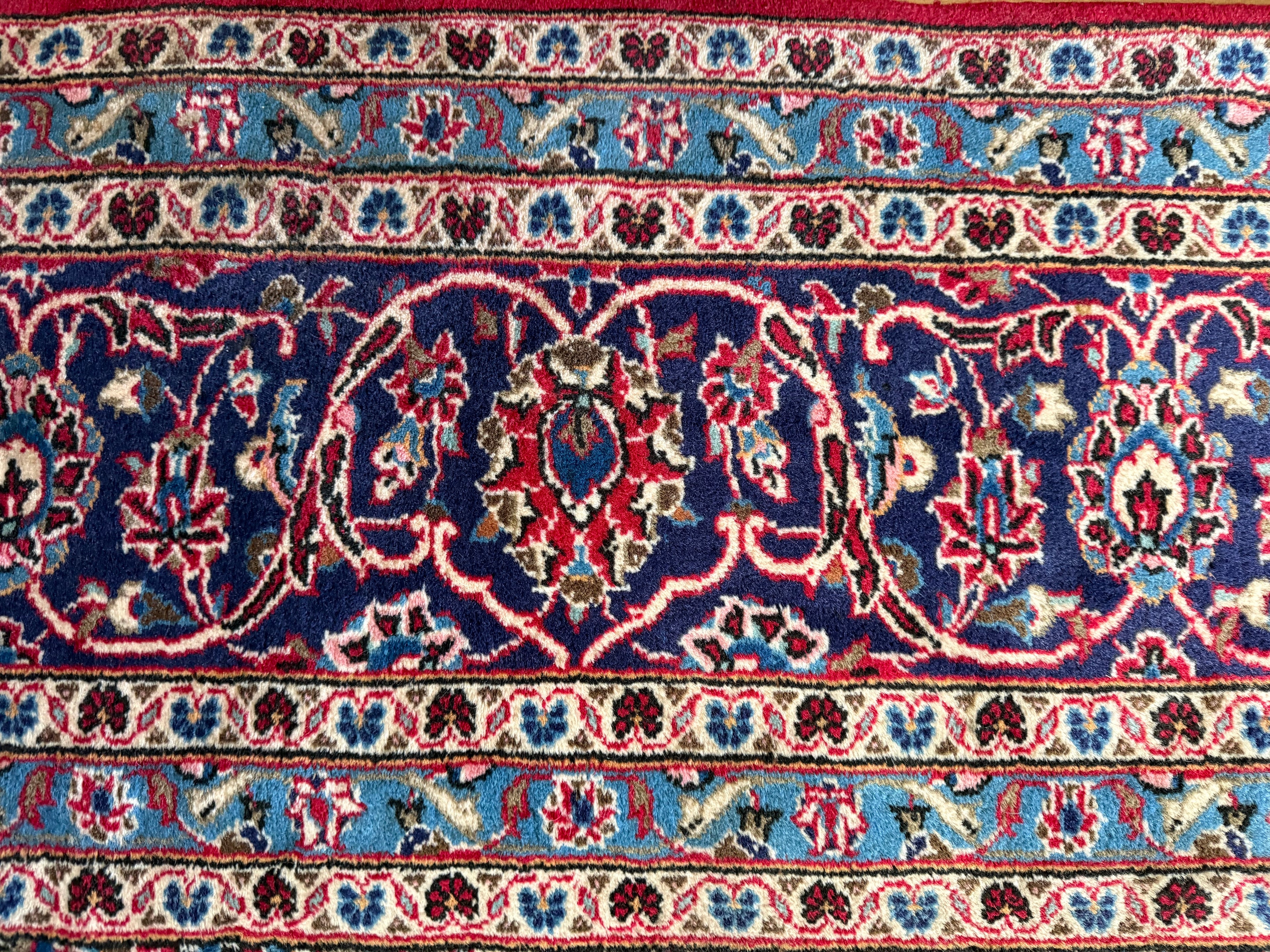 Groot handgeknoopt vintage tapijt – 352 × 247 cm