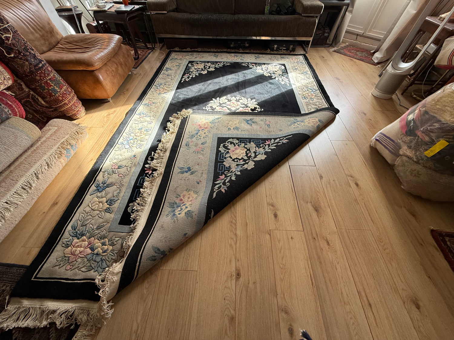 Handgeknoopt vintage tapijt – Chinese Deco stijl – ca. 323 × 188 cm