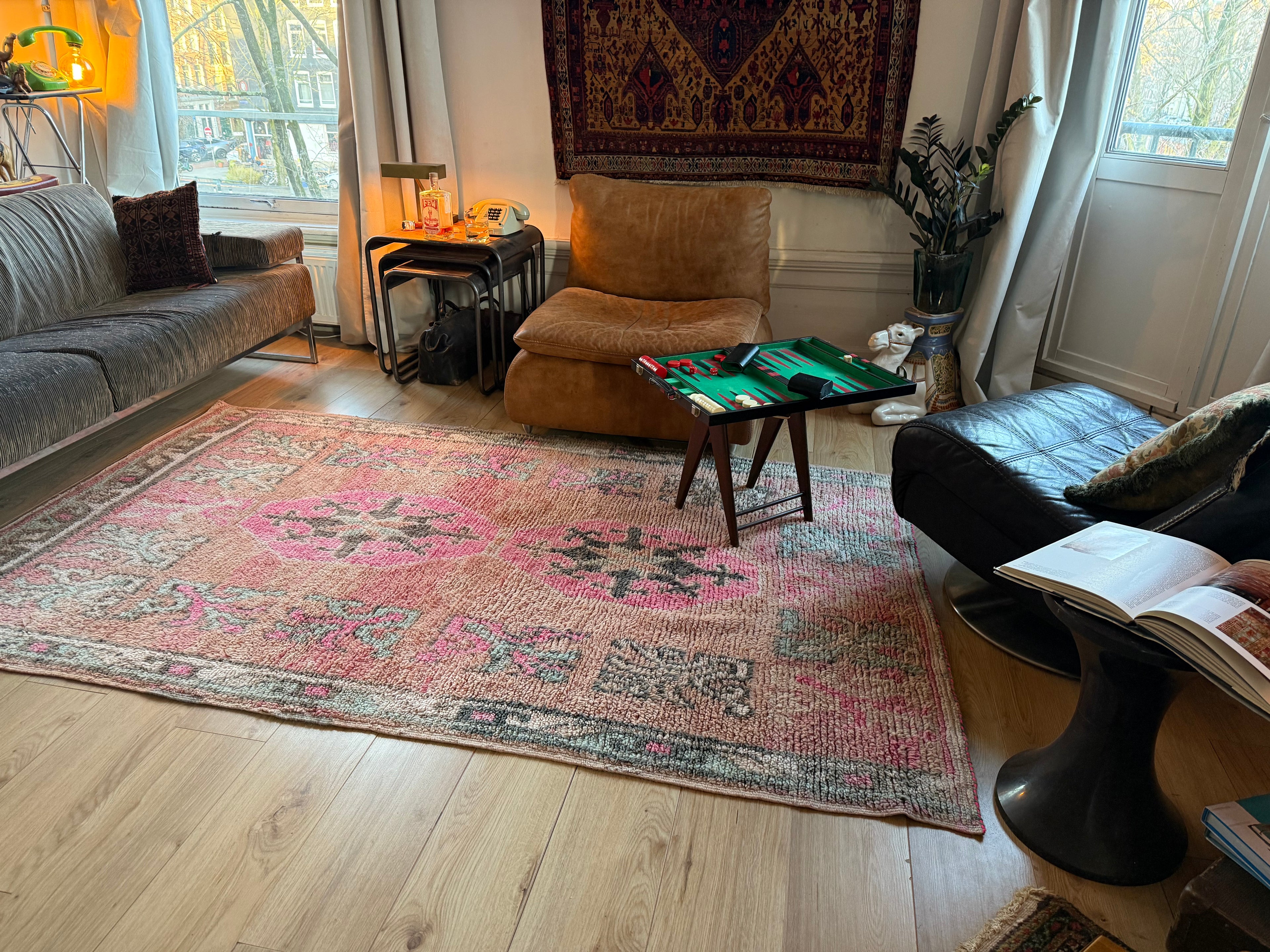 Vintage Marokkaans tapijt – 243 × 148 cm