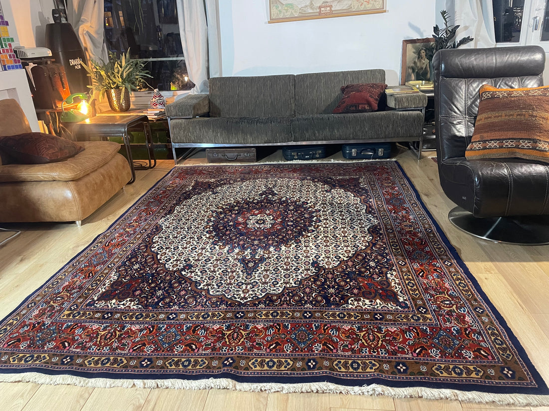 Handgeknoopt Oosterse Moud stijl tapijt – ca. 255 × 198 cm