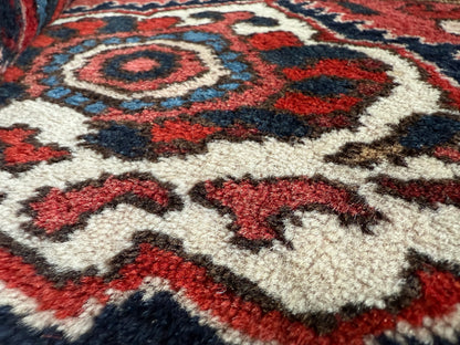 Vintage handgeknoopt Oosters tapijt met medaillon – ca. 318 × 226 cm