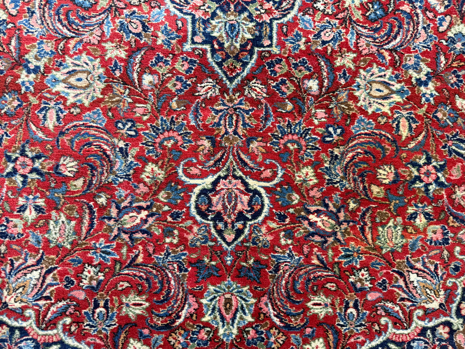 Vintage hand-knotted classic carpet 243 × 148 cm