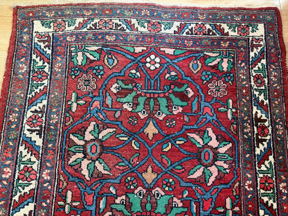 vintage Oosters Tapijt handgeknoopt– 104x194 cm