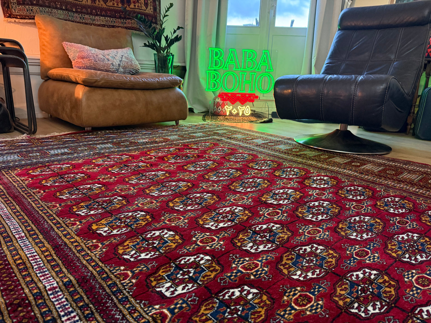 Handgeknoopt Bokhara tapijt – ca. 320 × 223 cm