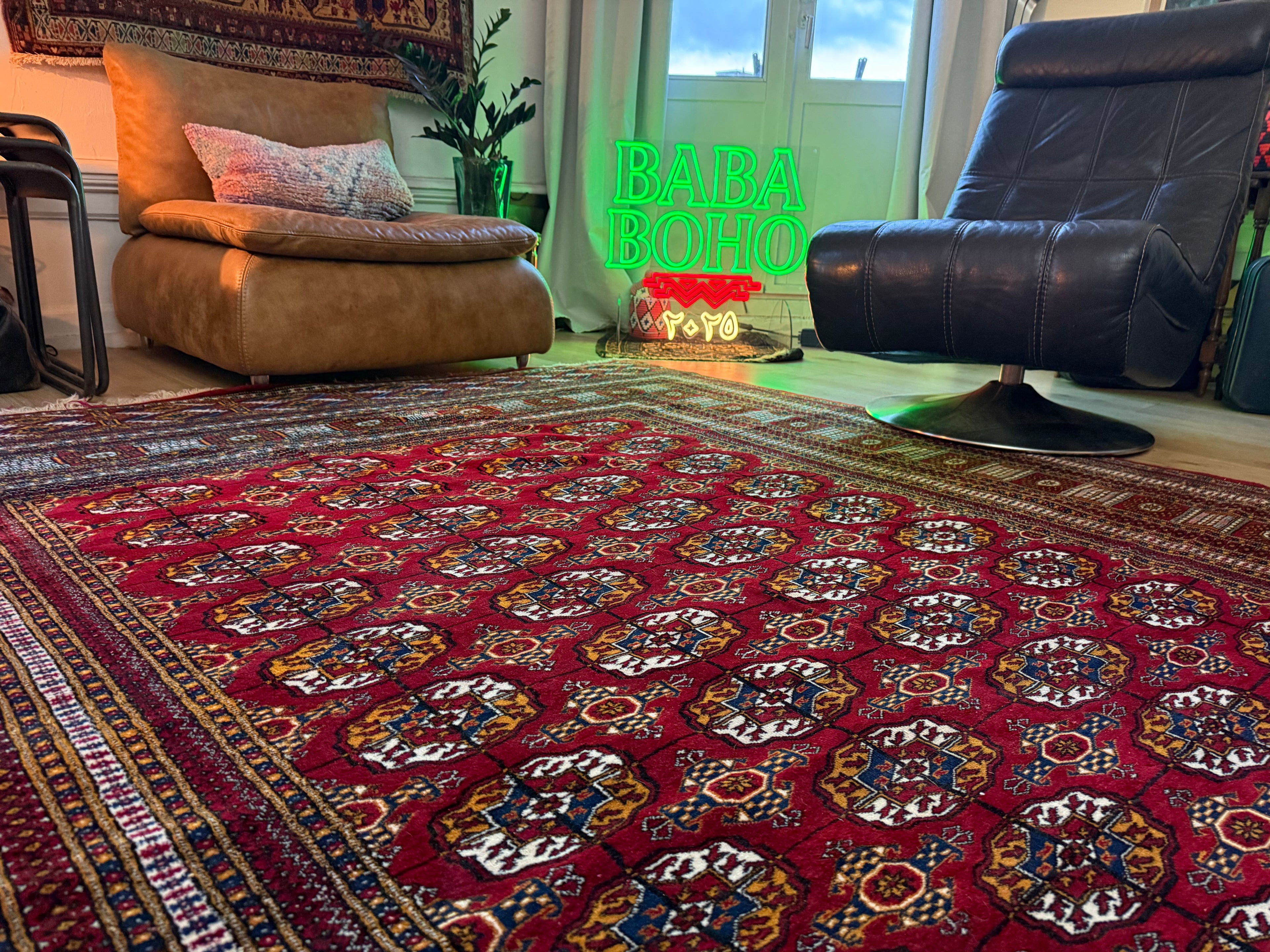 Handgeknoopt Bokhara tapijt – ca. 320 × 223 cm