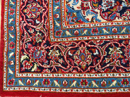 Hand-knotted classic medallion carpet – 295 × 200 cm