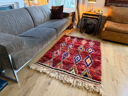 Warm vintage Berber tapijt – 154 × 102 cm