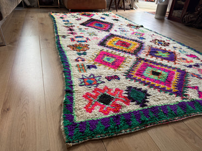 Tapis marocain vintage Azilal – 290 × 126 cm