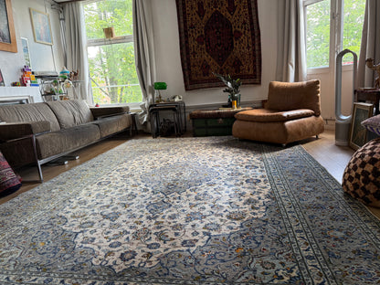 Handgeknoopt vintage tapijt – Licht &amp; elegant – ca. 365 × 245 cm
