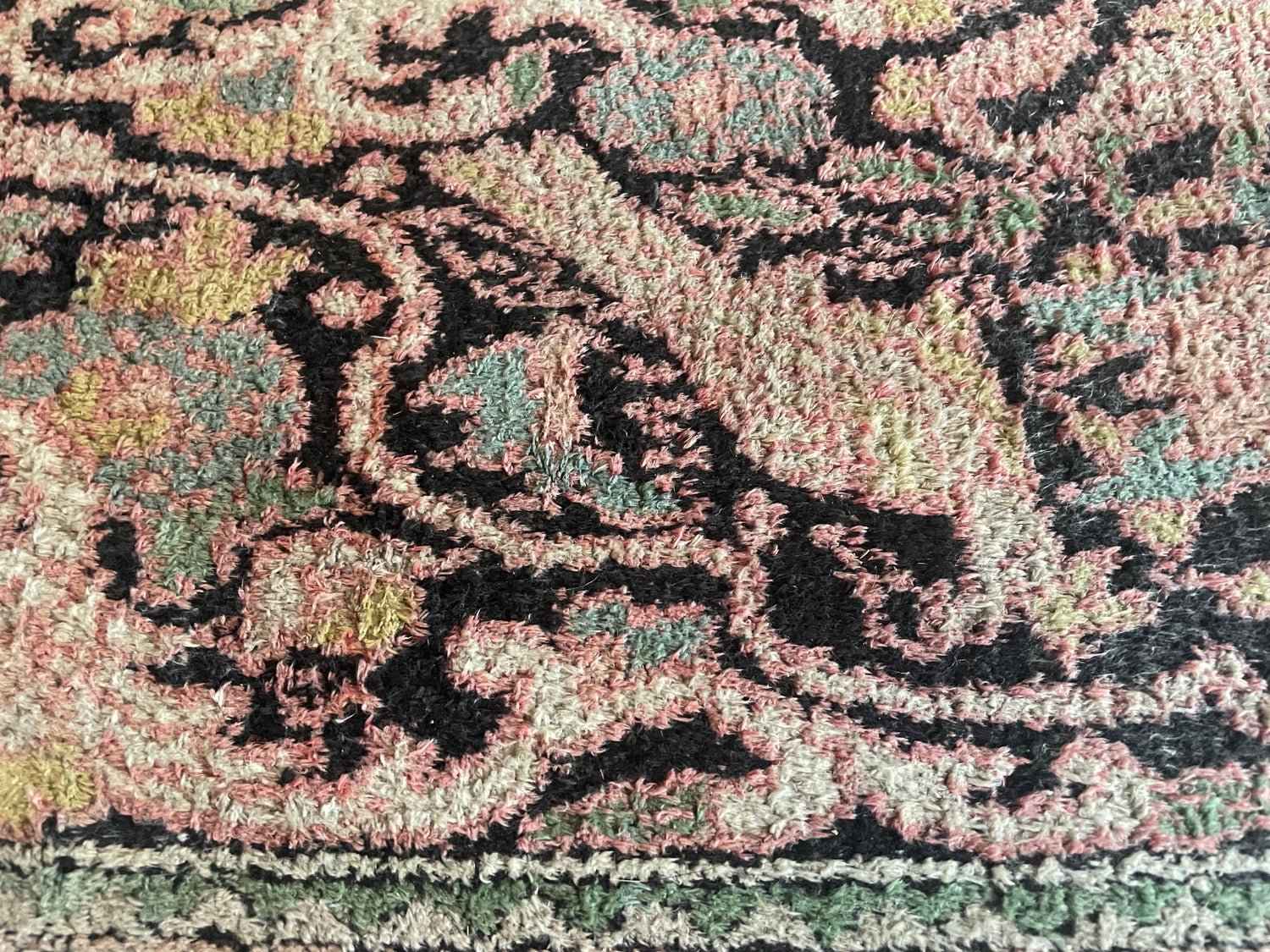Handgeknoopt vintage Kasmir tapijt – ca. 325 × 216 cm
