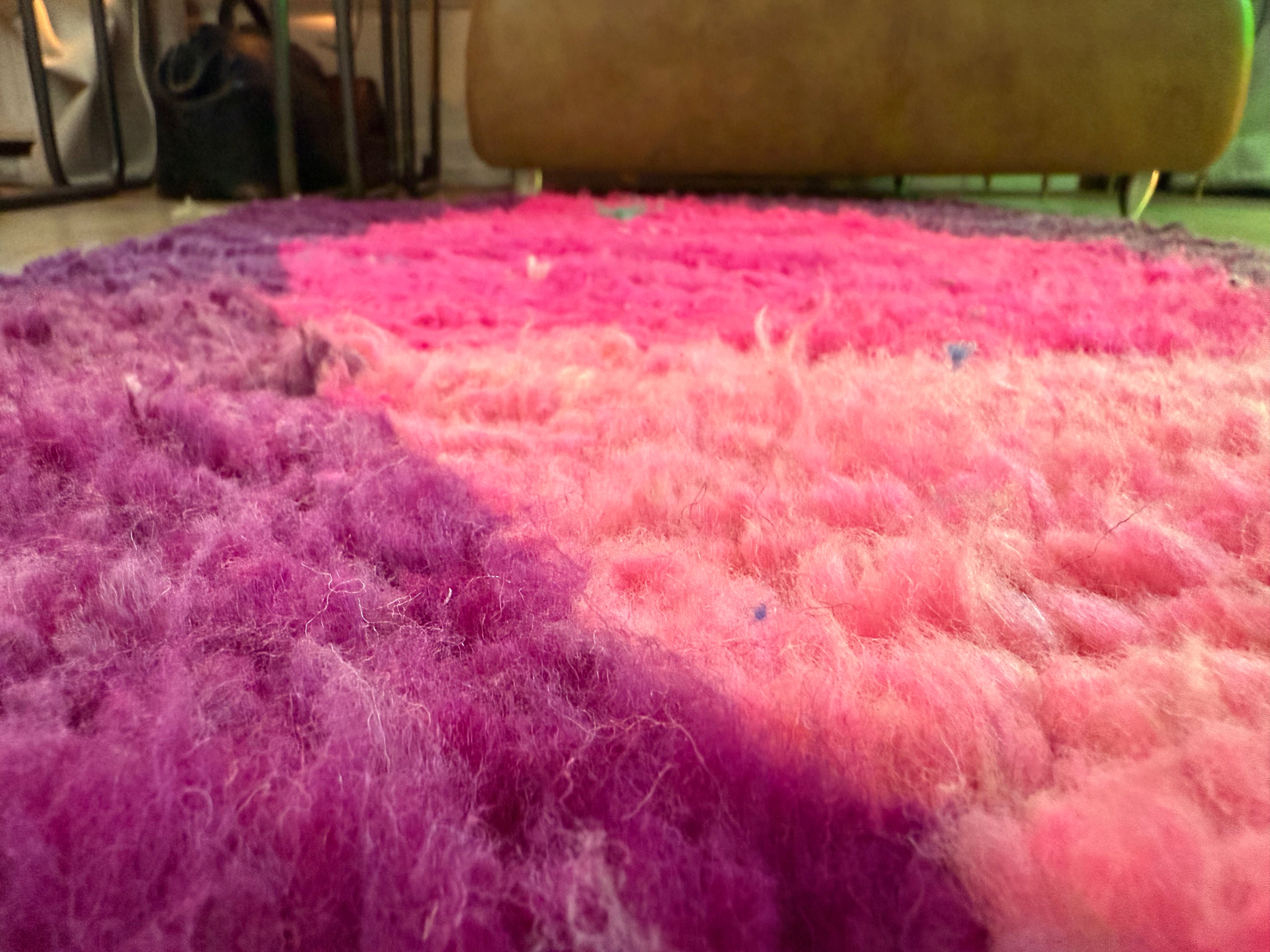 Authentiek Berber wollen kleed – kleurrijke Marokkaanse loper (310 × 70 cm)