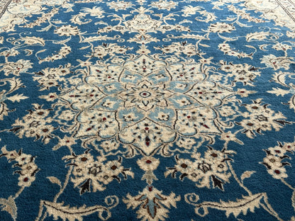 Handgeknoopt vintage oosters tapijt – Nain stijl – ca. 196 × 310 cm