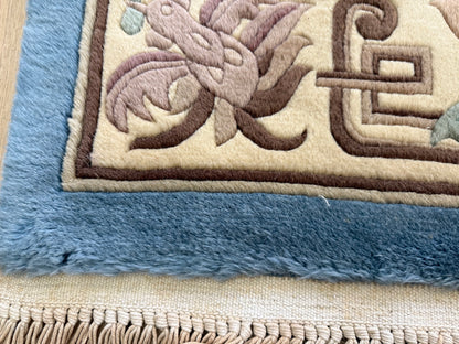 vintage Chinees Deco-tapijt – ca. 155 × 248 cm