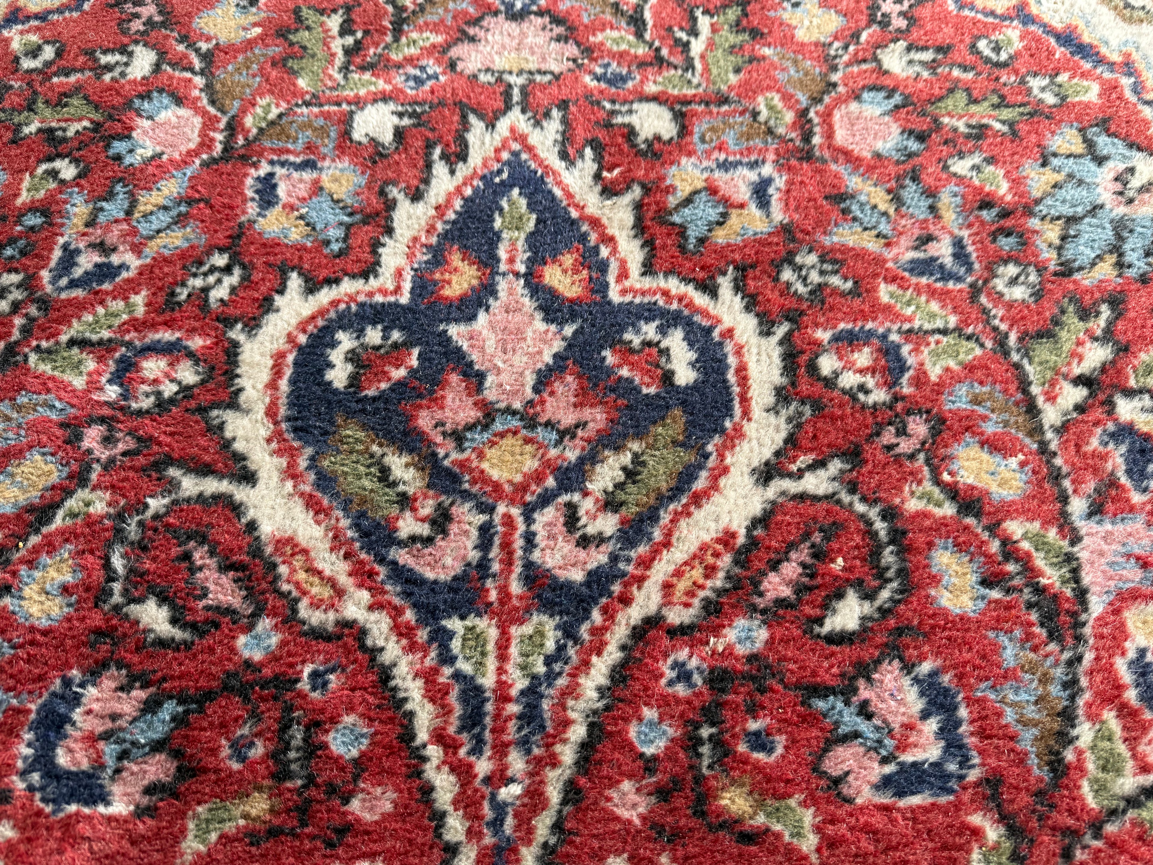 handgeknoopt Oosters Vintage tapijt Kashan stijl  215 x 345 cm