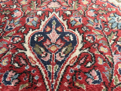 handgeknoopt Oosters Vintage tapijt Kashan stijl  215 x 345 cm