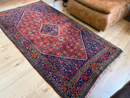 Vintage klassiek handgeknoopt tapijt – ca. 192 × 106 cm