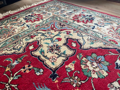 Groot Oosters Tabriz stijl tapijt 350 x 220 handgeknoopt vintage
