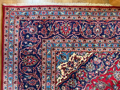 Groot handgeknoopt vintage tapijt – 352 × 247 cm