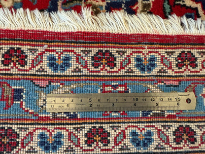 Groot handgeknoopt vintage tapijt – 352 × 247 cm