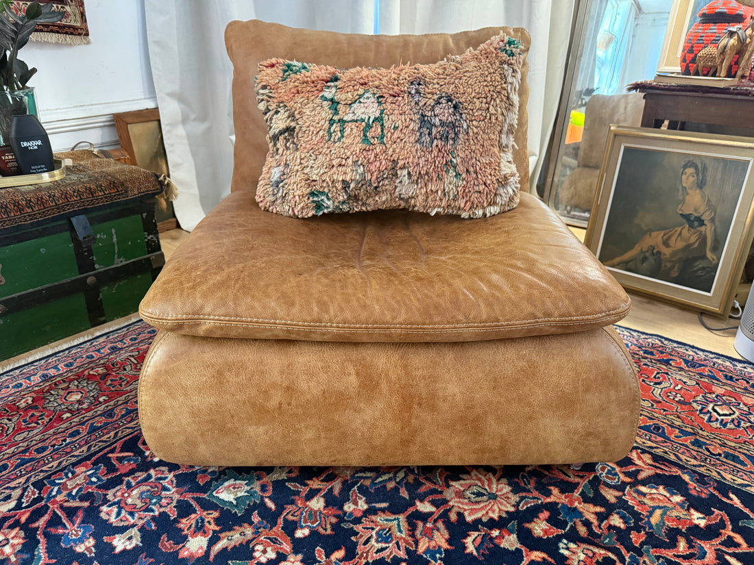 Handgemaakt kussen van een vintage Marokkaans tapijt ca. 60 × 40 cm