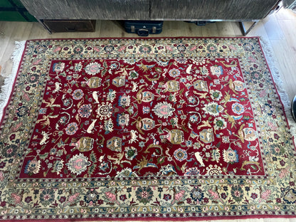 Handgeknoopt vintage Oosters tapijt – ca. 265 × 162 cm