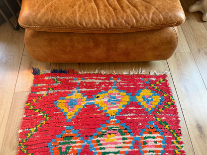 Handgeweven vintage loper met levend ritme 334 × ca. 92 cm (organisch variërend)