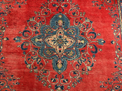 Handgeknoopt vintage Oosters Tapijt Kashan stijl – ca. 213 × 292 cm