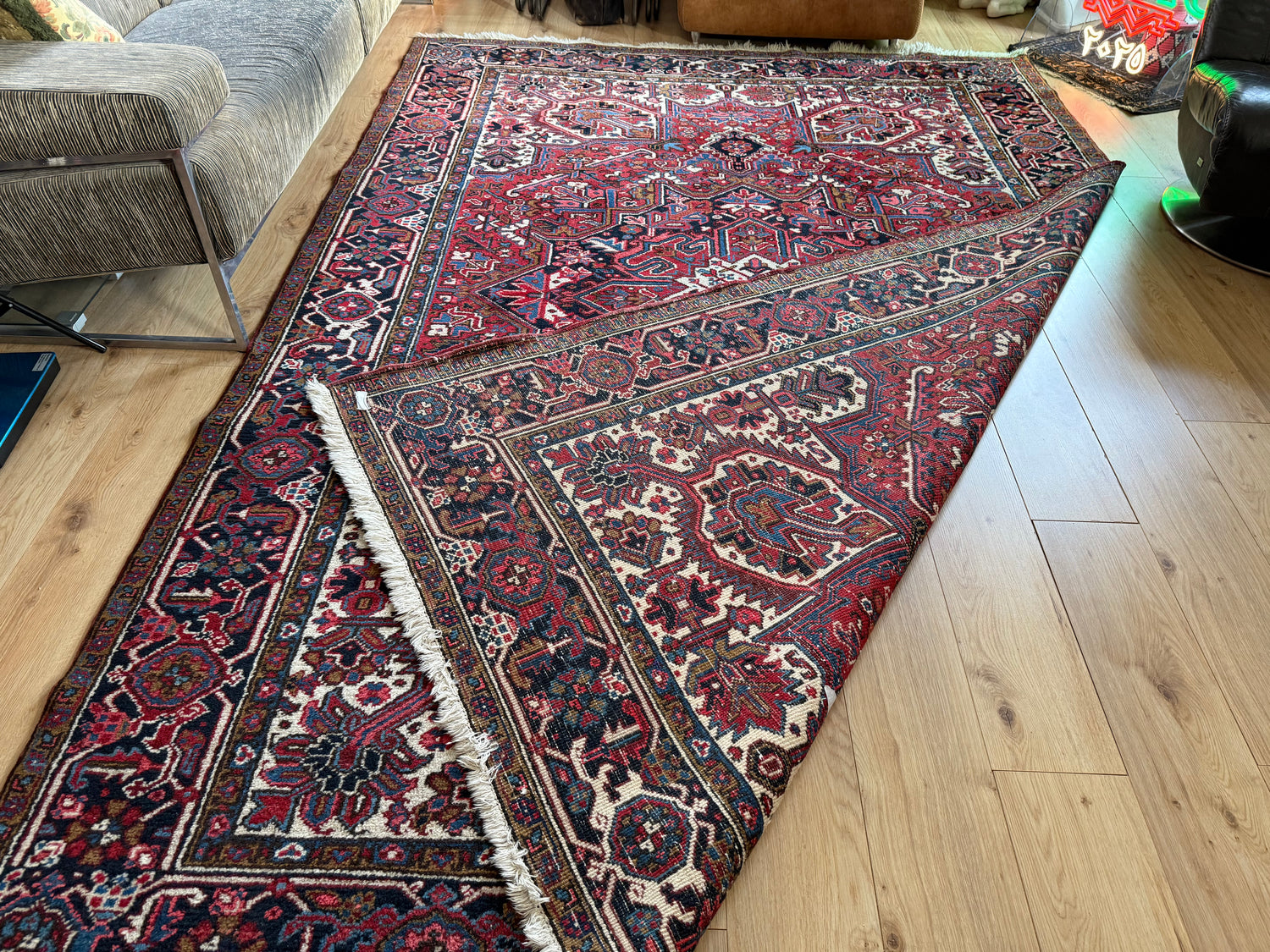 Heriz-stijl vintage tapijt – 320 × 223 cm