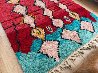 Vintage Marokkaans Boujad tapijt – 300 × 191 cm