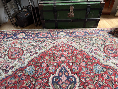 handgeknoopt Oosters Vintage tapijt Kashan stijl  215 x 345 cm