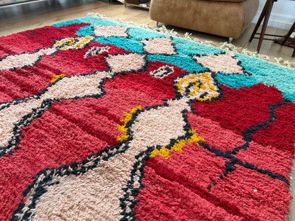 Vintage Marokkaans Boujad tapijt – 300 × 191 cm